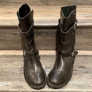 Ugg Moto style leather boots